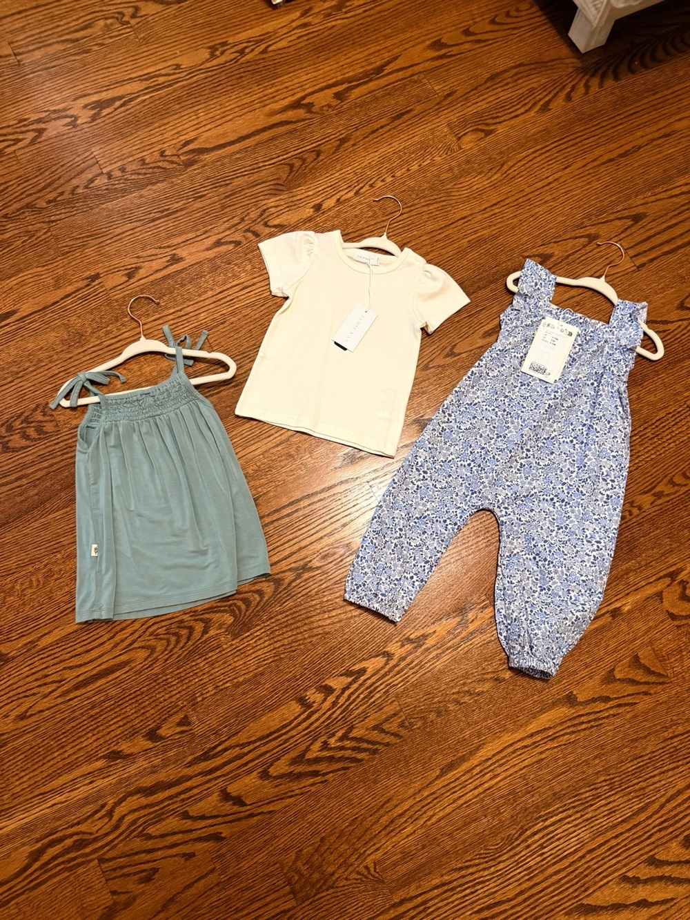 Jamie Kay pima tee top 6-12 H&M floral jumpsuit romper bundle 9-12 months new